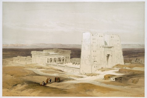 Temple of Edfu, ancient Apollinopolis, Upper Egypt, 19th century. Artist: David Roberts