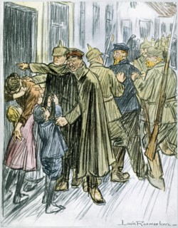 'Husbands and Fathers', 1916. Artist: Louis Raemaekers