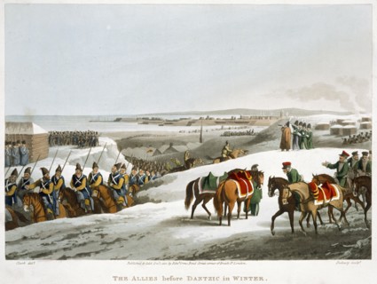 'The Allies before Dantzic in Winter', 1818. Artist: Matthew Dubourg