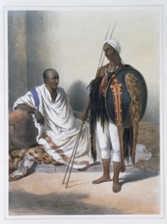 Abyssinian priest and warrior, 1848. Artist: Lemoine