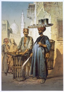 The tea seller, 1862. Artist: Amadeo Preziosi