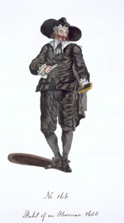 'Habit of an Oliverian 1650'. Artist: Unknown