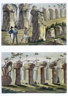 'House of the Ancients, Island of Tinian', c1820-1839. Artist: Landini