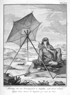 Woman of Dsjidda (Jeddah) selling flatbread, Arabia, c1772-1774. Artist: CJ de Huyser