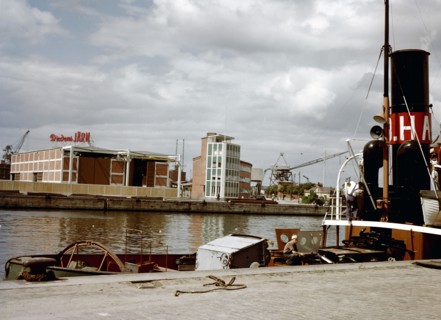 The harbour of Malmo, Scania, Sweden, 1960s Artist: Göran Algård