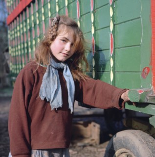 Gipsy girl, member of the Vincent family, Charlwood, Newdigate area, Surrey, 1964