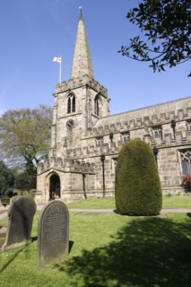 St Michael's Church, Hathersage, Peak District, Derbyshire.