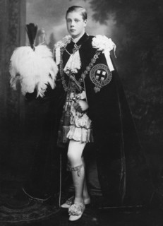 Edward, Prince of Wales wearing robes of the Order of the Garter, 1911. Artist: Unknown