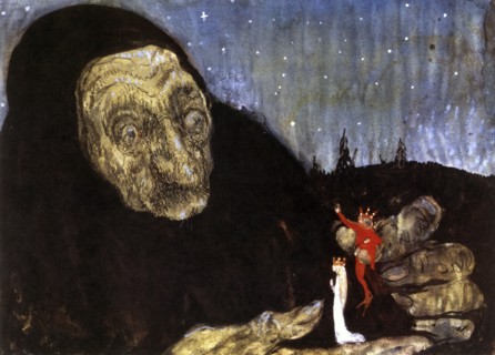 Sorceress and the King's children, 1909. Artist: John Bauer