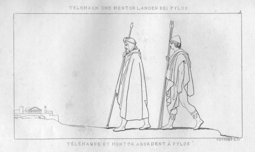 Telemachus and Mentor arrive at Pylos, c1833. Artist: Unknown