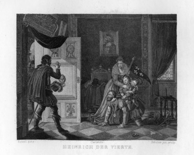 'Henry IV and his children', c1833 Artist: Edouard Schuler