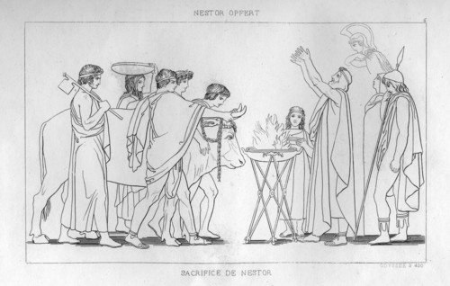 'The Sacrifice of Nestor', c1833. Artist: Unknown