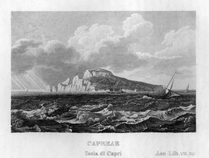 The island of Capri, Italy, c1833. Artist: Unknown