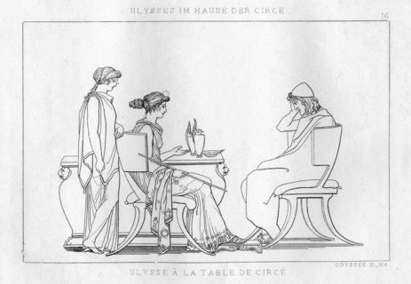 Odysseus in the house of Circe, the enhantress, c1833. Artist: Unknown