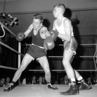 Boxing match, Landskrona, Sweden, 1961. Artist: Unknown