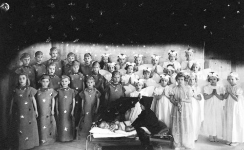 Spring celebration at a day nursery, Landskrona, Sweden, 1943. Artist: Unknown
