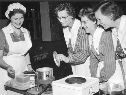 Women on a cookery course, Sweden, c1930-1959(?). Artist: Unknown