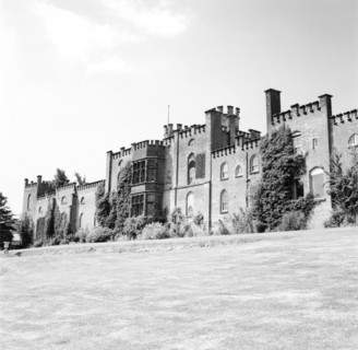 Bladen Castle, rear view, near Burton on Trent, Derbyshire, c1960s-1970s(?). Artist: H Brighouse