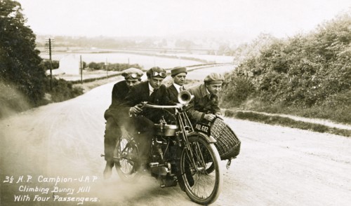 Campion Brothers motor cycle, Bunny Hill, Nottinghamshire, c1912. Artist: H Houldsworth