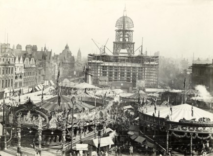 Goose Fair, Market Place, Nottingham, Nottinghamshire, 1927. Artist: Henson & Co