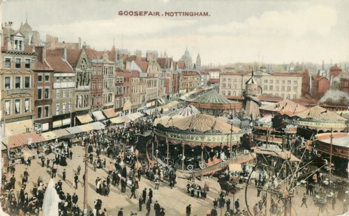 Goose Fair, Market Place, Nottingham, Nottinghamshire, 1907. Artist: Unknown