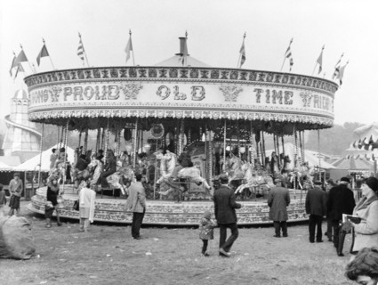 James Noyce's 'Galloping Horses' carousel ride, Goose Fair, Nottingham, Nottinghamshire, 1973. Artist: WE Middleton & Son