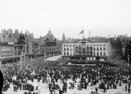 Memorial Service for Queen Victoria, Nottingham, Nottinghamshire, 1901. Artist: Unknown