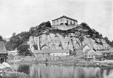 Nottingham Castle before restoration, Nottinghamshire, c1865. Artist: Unknown