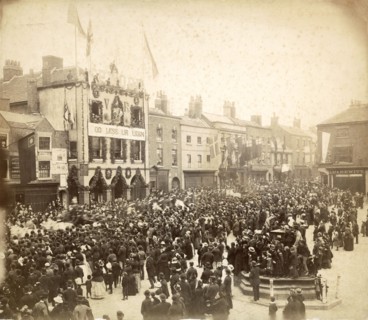 Queen Victoria's Golden Jubilee Celebrations, Chesterfield, Derbyshire, 21st September 1887. Artist: Alfred Seaman