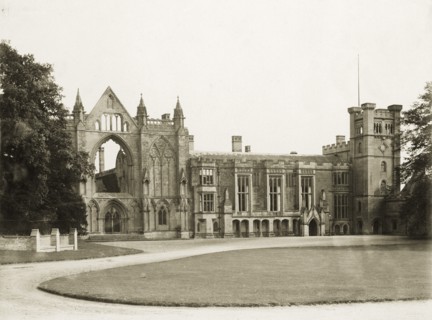 West aspect of Newstead Abbey, Nottinghamshire, c1900. Artist: Henson & Co