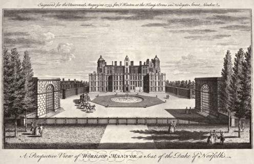 Worksop Manor, Nottinghamshire, 1755. Artist: Unknown