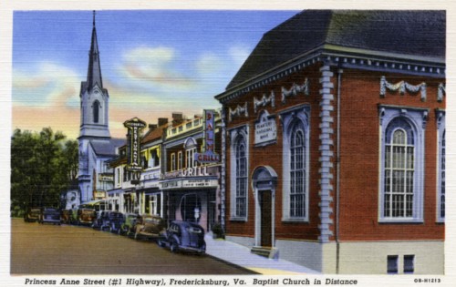 Princess Anne Street, Fredricksburg, Virginia, USA, 1940. Artist: Unknown