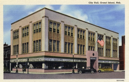 City Hall, Grand Island, Nebraska, USA, 1940. Artist: Unknown