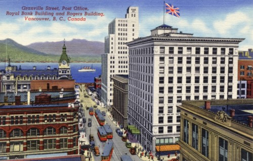 Granville Street, Vancouver, British Columbia, Canada, 1940. Artist: Unknown
