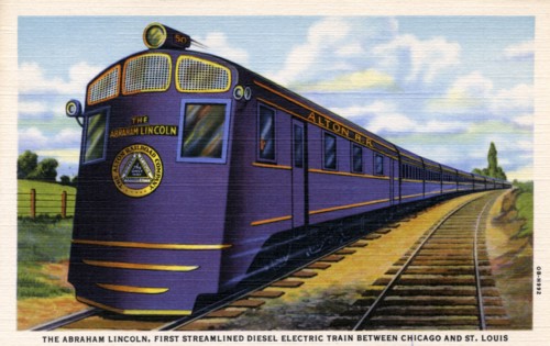The 'Abraham Lincoln', streamlined diesel electric train, 1940. Artist: Unknown