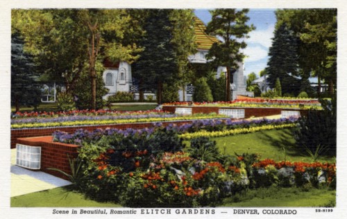 'Scene in Beautiful, Romantic, Elitch Gardens, Denver, Colorado', USA, 1945. Artist: Unknown
