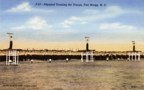 'Physical Training for the Troops, Fort Bragg, North Carolina', USA, 1945. Artist: US Army Signal Corps