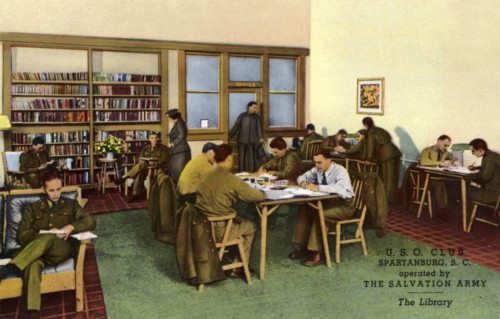USO Club, Spartanburg, South Carolina, USA, 1943. operated by The Salvation Army, The Library Artist: Unknown