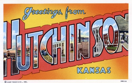 'Greetings from Hutchinson, Kansas', postcard, 1943. Artist: Unknown