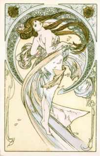 'Dancing', 1900. Artist: Alphonse Mucha