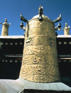 Roof detail, Jokhang Temple, Lhasa, Tibet.
