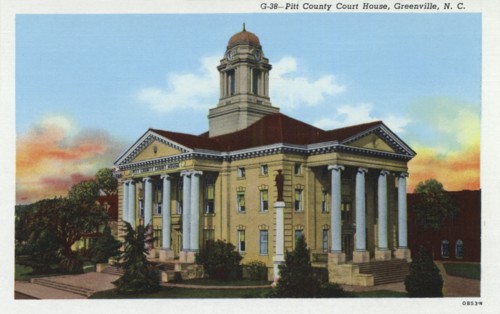 Pitt County court house, Greenville, North Carolina, USA, 1940. Artist: Unknown