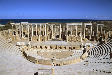 The theatre, Leptis Magna, Libya.