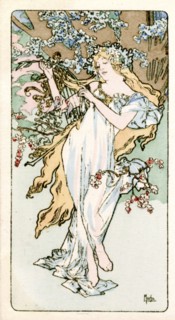 'Spring', 1900. Artist: Alphonse Mucha