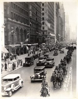 Field Artillery on Michigan Boulevard, Chicago, Illinois, USA, 1930. Artist: Unknown