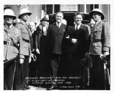 President and Mrs Roosevelt at the Chicago World's Fair, Illinois, USA, 1933. Artist: Unknown