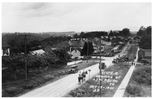 61st Cavalry Artillery camping at Lynchburg, Virginia, USA, 1930. Artist: Unknown
