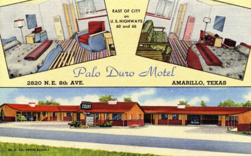 Palo Duro Motel, Amarillo, Texas, USA, 1950. Artist: Unknown
