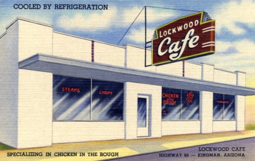 Lockwood Cafe, Route 66, Kingman, Arizona, USA, 1951. Artist: Unknown