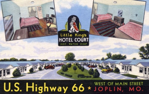 Little King's Hotel Court, Joplin, Missouri, USA, 1948. Artist: Unknown